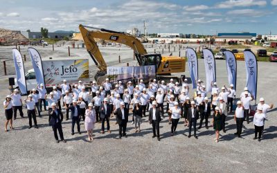 Groundbreaking ceremony for the new Jefo production plant